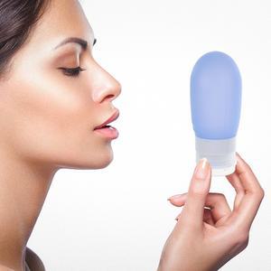 4PCS 여행용 실리콘 짜낼 세면 80ML 로션 누출 용품 방지 샴푸 있는 용기