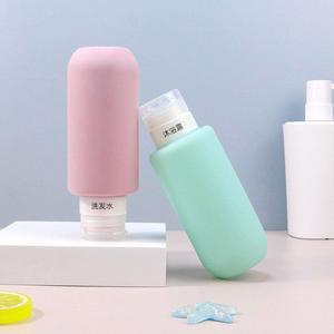 2개입 여행용 실리콘 용기 가능한 등에 재사용 액체 중에 샴푸 이동 사용하는 휴대용 로션 리필 컴팩트 가능