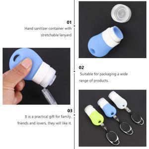 3PCS 여행용 실리콘 누출 로션 디스펜서 휴대용 핸드 용기 가능 리필 샴푸 방지