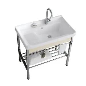 세탁실 씽크대 손빨래 싱크대 소형 상품 간이 보조주방 세면대 씽크대 스텐 베란다 탕비실