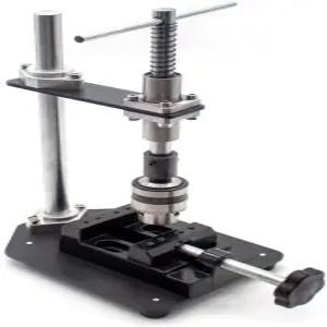 iDili 수동 탭핑 기계 B12 콜렛1.510mm 및 6개의 HSS 탭M3M10 테이블 윈치 길이 래칫 스윙 프로브 암이