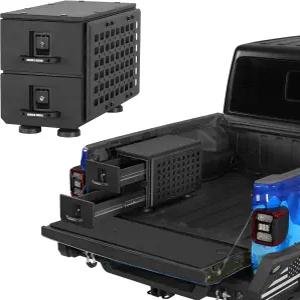 지프 글래디에이터 JT 도요타 타코마 5피트 침대 쉐보레 콜로라도 GMC 캐니언 2인치 휠 웰 잠금식 공구함