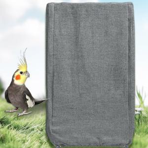 새장 암막 덮개 햄스터 케 깨우기 그늘 앵무새집 아침 48x35x55cm 커버 블랙