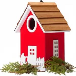 외부용 시더 알파 비닐 방수 새집 외피 지붕 블루버드 집 둥지 상자 다람쥐 방지 매달린 야외 장식용 5년