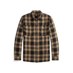 DOUBLE RL 브랜드관 RRL 플래드 코튼 리넨 워크셔츠 MNRRWOV16820406200 1200982