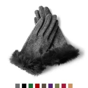 토끼털 모직 여자장갑 모직장갑 여자장갑 겨울장갑