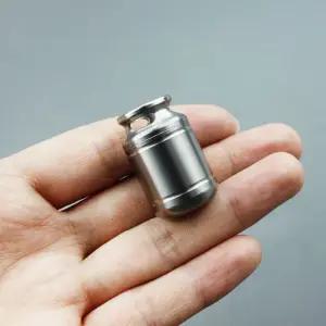 티타늄 약통 알약 비상약 목걸이 캡슐 케이스 휴대용