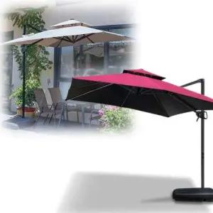 휴대용파라솔 대형파라솔 옥상 테라스 정원 접이식 햇빛차단 그늘막