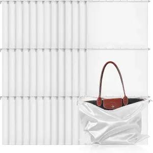 30개 실키 먼지 커버 가방 새틴 드로스트링 방진 여행용 보관 파우치 핸드백 지갑 신발 부츠용