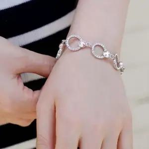 버블 스와로브스키 크리스탈 제작 체인 팔찌 2종 택1