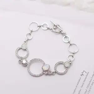 라운드 스와로브스키 크리스탈 제작 체인 팔찌 팔찌선물