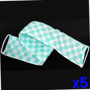 손잡이 샤워거품 타월 9x85cm x5개-색상랜덤발송