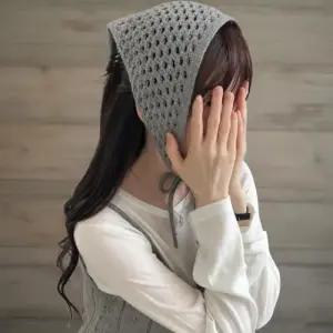 [신상오픈런]여성 니트 펀칭 울 스카프 보넷 스타일링 두건 (40855559)