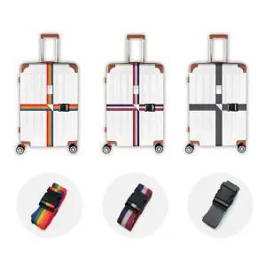 [콩심팥심]크로스 캐리어 밴드 잠금장치 묶는 끈 유럽여행 소매치기 락