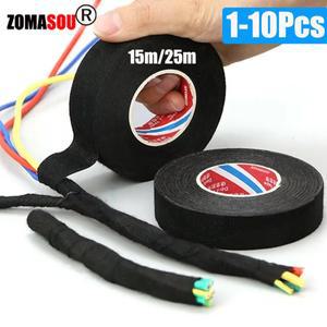 ZOMASOU 1-10Pcs 전기 테이프 내열성 하네스 절연 자동차 직물 천 소음 저항