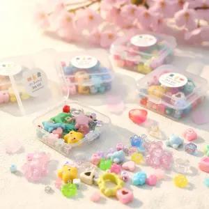 1인 DIY 비즈 키링 만들기 키트 공예 재료 세트 취미 단체 체험 활동 부자재 봄이오나봄 키트