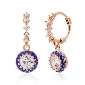 기념일선물 코발트블루 원터치귀걸이(Gold-pin) 14K