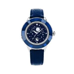 스와로브스키 5677494 Octea moon 여성 가죽 시계