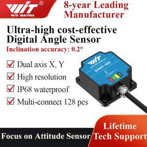 WitMotion SINAT 이중 축 AHRS 경사계 고정밀 각도 틸트 스위치 디지털 출력 IP68 방수 진동 방지