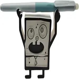 타임앤트레이브 크리에이티브 귀여운 밥 펜 홀더 보관 사무실 책상 디스플레이 장식용 스탠드