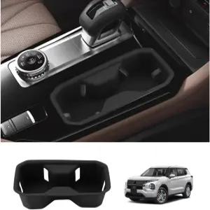 LUWU 2025 아웃랜더 센터 콘솔 컵 홀더 미쓰비시 ES/SE/SEL/트레일 에디션 액세서리 실리콘 삽입 [2025