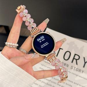 18/20/22mm 보석 크리스탈 스톤 팔찌 밴드  갤럭시 워치 7 6 5 4 스트랩  GT5/4 프로 41/46mm 시계줄