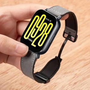 Redmi watch 5 Active/Lite용 20/22mm 가죽+실리콘 시계줄 3 편안한 손목밴드 액세서리 벨트