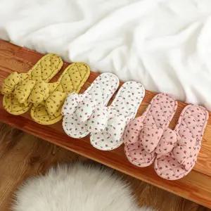 [베스트TOP100] 층간소음방지 2중 딸기 리본 쿠션 슬리퍼 실내화