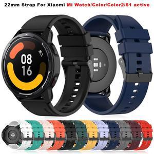 Xiaomi Mi Watch Color 2 스포츠 스트랩 용 22mm 실리콘 시계 밴드 S1 Active Correa 손목
