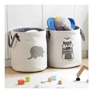 [제이커머스]대형 캔버스 장난감정리함 다용도 수납바구니 카페트 극세사 러그 러그카페트 원형