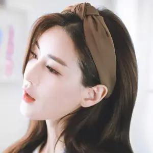 [신상오픈런]꼬임머리띠 패브릭 노란색 무늬없는 리본헤어밴드 (30488722)