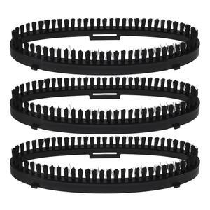 효율적인 의류 청소 호환을 위한 가리우안 스티머 브러시 헤드 교체용 3pcs 휴대용 패브릭 부착물