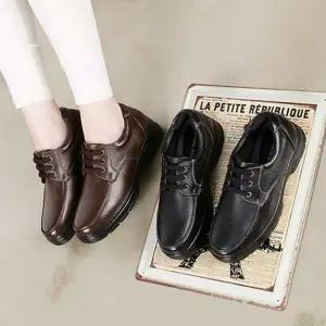 남자 중년 데일리 가죽 편안한 쿠션 정장화 신발