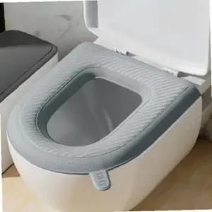 12211 고무변기커버 있는 소프트변기커버 손잡이 방수