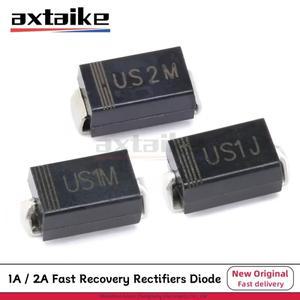 100PCS US1D SMA DO-214AC 1A 2A 200V 1000V SMD 고속 복구 정류기 다이오드