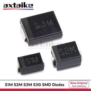 50PCS S1M S2M S3M S3G SMA SMB SMC 1A 2A 3A 1000V 1KV 400V DO-214AC SMD 범용 정류기 다이오드