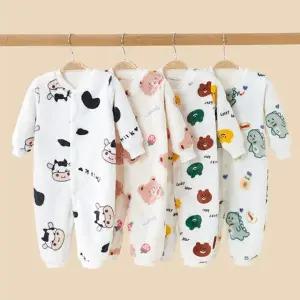 [베스트TOP100] 딸기곰 아동 수면 긴팔우주복 4종 205222