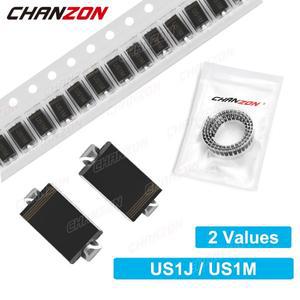 SMD 초고속 복구 다이오드 정류기 US1J SMA DO-214AC 1A 600V 1000V 50-75ns
