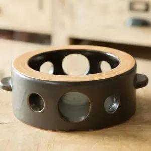 티포트 이천도자기 투톤 내열 워머 푸드워머