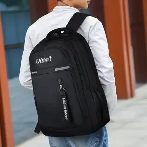 여행가방 캐리어 배낭 레터링 전면지퍼 포켓 백팩