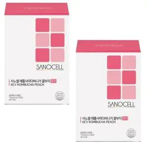 [셀러허브]사노셀 애플사이다비니거 콤부차 피치맛 28포 x 2박스 (S30669372)