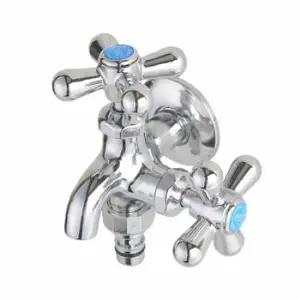 두갈래다용도꼭지 수전 수도꼭지 세탁기 베란다 욕실