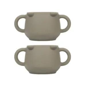 블루마마 자기주도 물 우유컵 애착 유아컵 베이지X2 BNA