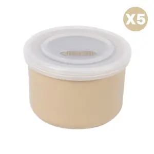 블루마마 유아식기 이유식기 도자기 밀폐용기250ml X5 BNA