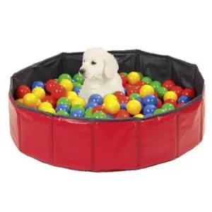 목욕통 애견욕조 30x10-레드 소형 접이식매트