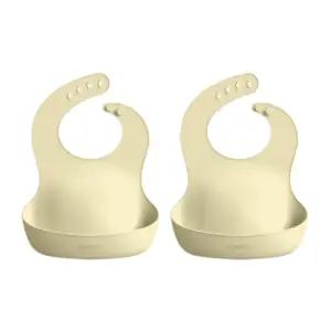 블루마마 턱받이 실리콘 어린이집 준비물 버터 2개 BNA