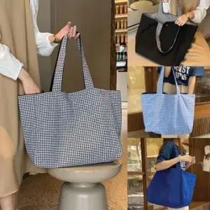 [패션] 빅백 시리즈 숄더백 양면가방 가방 크로스백 빅사이즈 에코백 양면체크