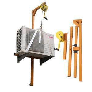 에어컨 리프팅 도구 자동 잠금 접이식 크레인 수동 윈치 조립 설치 스테인레스 스틸 10 m 15 20m