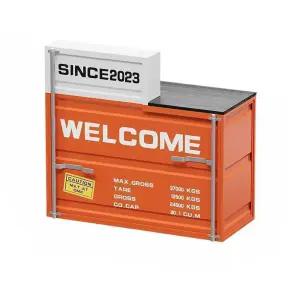 독특한 매장 카운터테이블 철제 안내데스크 컨테이너