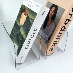 투명 간이 책꽂이 책상 정리 선반 사무실책꽂이 책꽃이 책정리대 책거치대